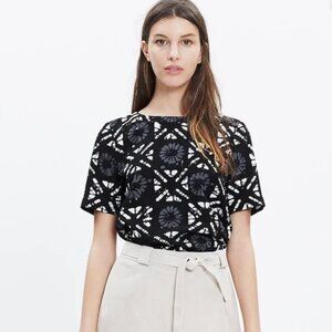 Madewell Industry Top in Batik Grid